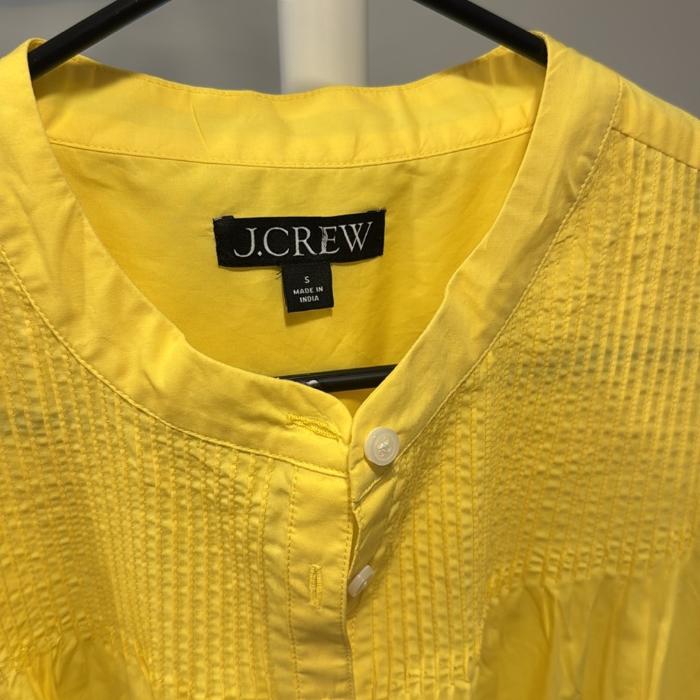 SHORT-SLEEVE MINI SHIRTDRESS IN COTTON POPLIN - JCREW, Size Small - Picture 5 of 6
